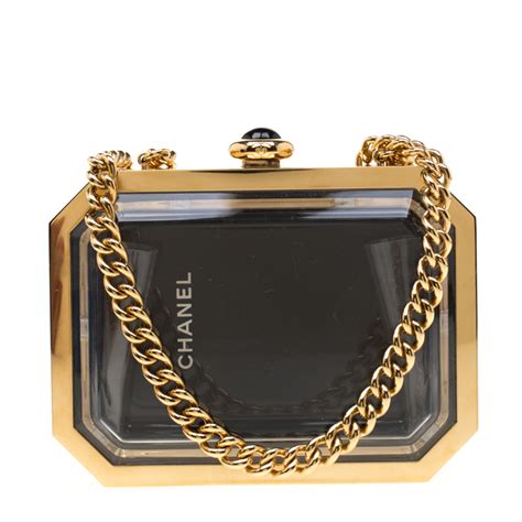 chanel plexiglass bag.